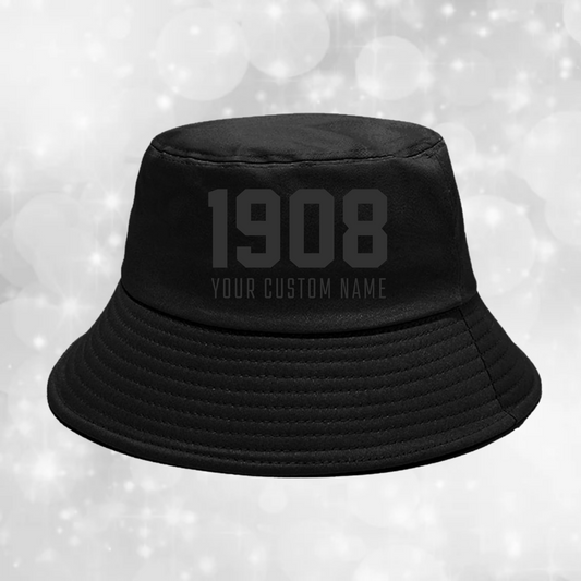 Alpha Kappa Alpha Bucket Hat - Personalized - Blackout 1908