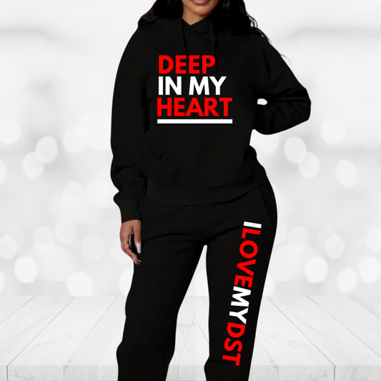 Delta Sigma Theta Jogger Sweatsuit - Deep in My Heart