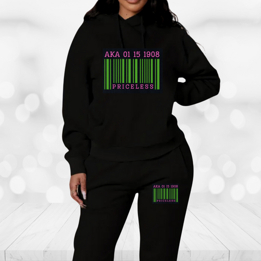 Alpha Kappa Alpha Jogger Sweatsuit - Barcode