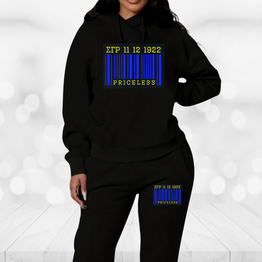 Sigma Gamma Rho Jogger Sweatsuit - Barcode