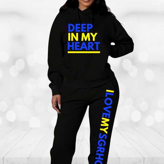 Sigma Gamma Rho Jogger Sweatsuit - Deep in My Heart