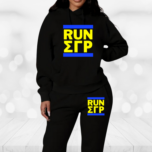 Sigma Gamma Rho Jogger Sweatsuit - Run Bars