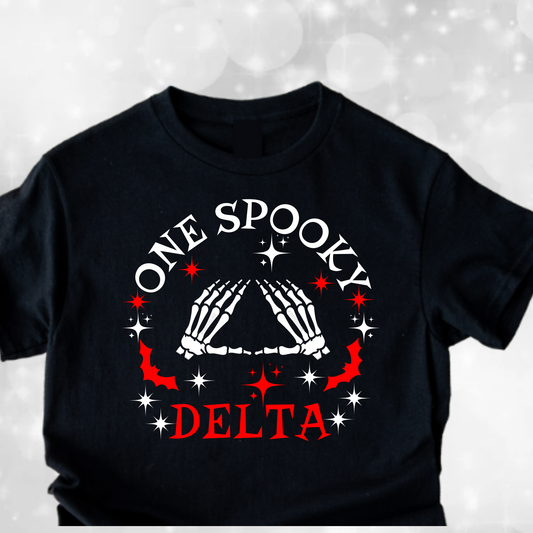 Delta Sigma Theta Halloween T-shirt - One Spooky Delta - Short Sleeve