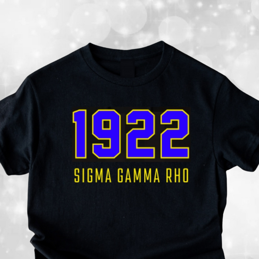 Sigma Gamma Rho T-shirt - Block Text