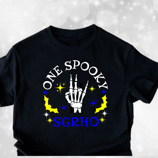 Sigma Gamma Rho Halloween T-shirt - One Spooky SGRho - Short Sleeve