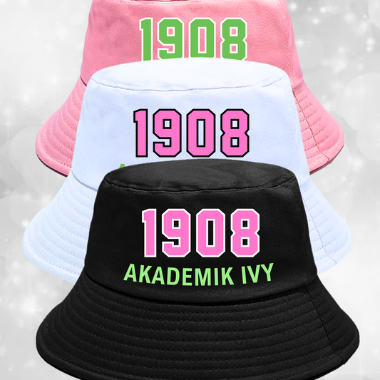 Alpha Kappa Alpha Bucket Hat - Personalized - 3 Colors