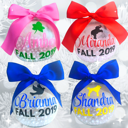 Personalized 4" NPHC Sorority Ornament