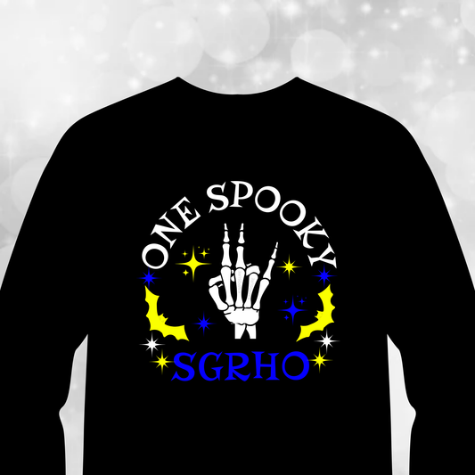 Sigma Gamma Rho Halloween T-shirt - One Spooky SGRho - Long Sleeve